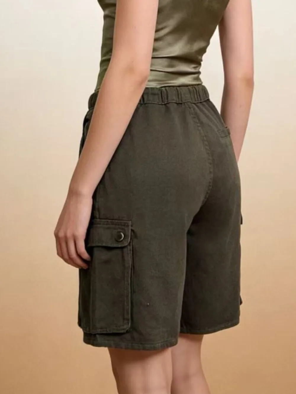 Cargo Shorts With Drawstring