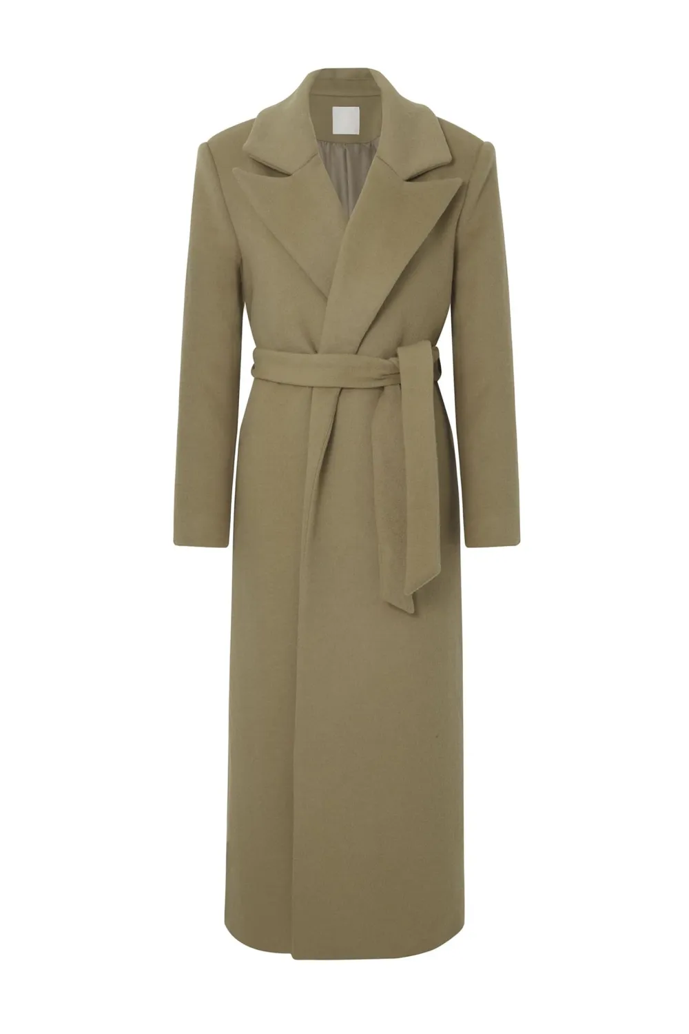 Belted Wool Trench Coat