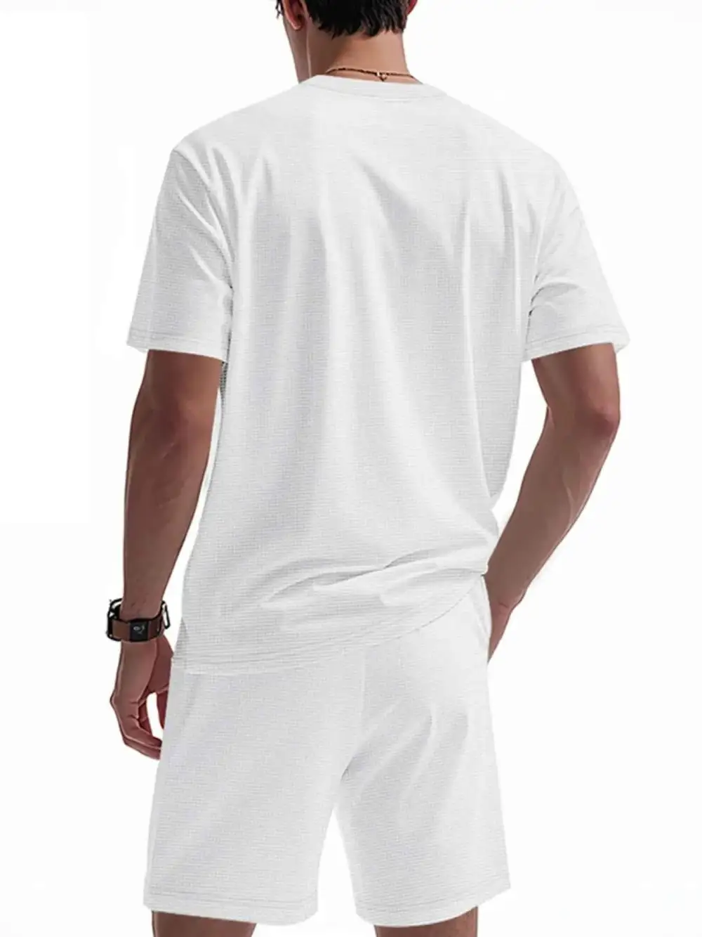Relaxed Round Neck Short Sleeve Top and Shorts Set