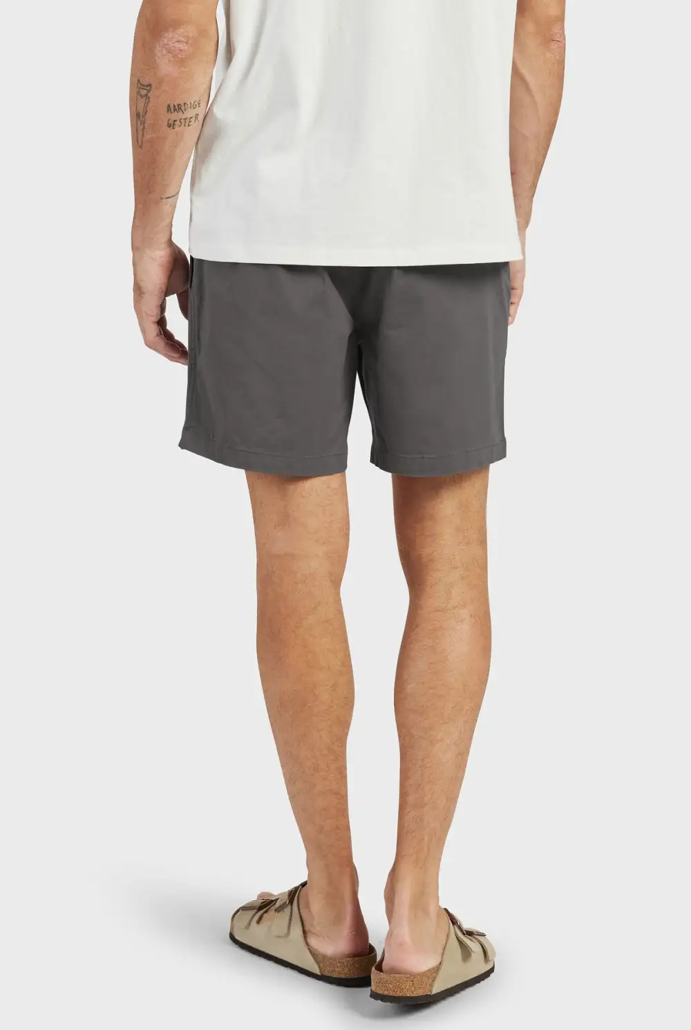 Khaki Cotton Drawstring Short