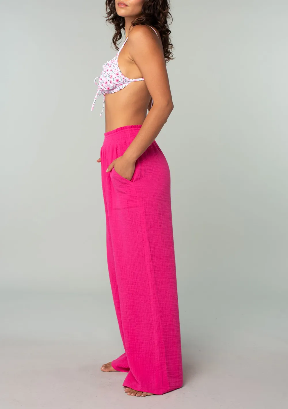 High Rise Wide Leg Pants