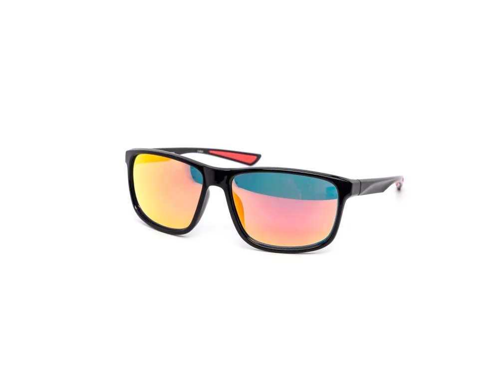 12-Pack Minimalist Sport Wraparound Burnt Mirror Sunglasses