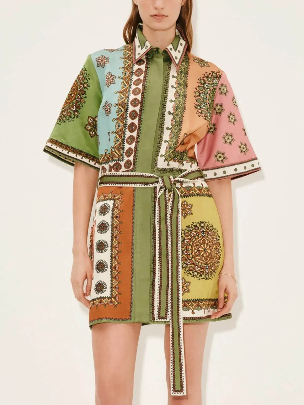Bohemian Print Exquisite Mini Dress