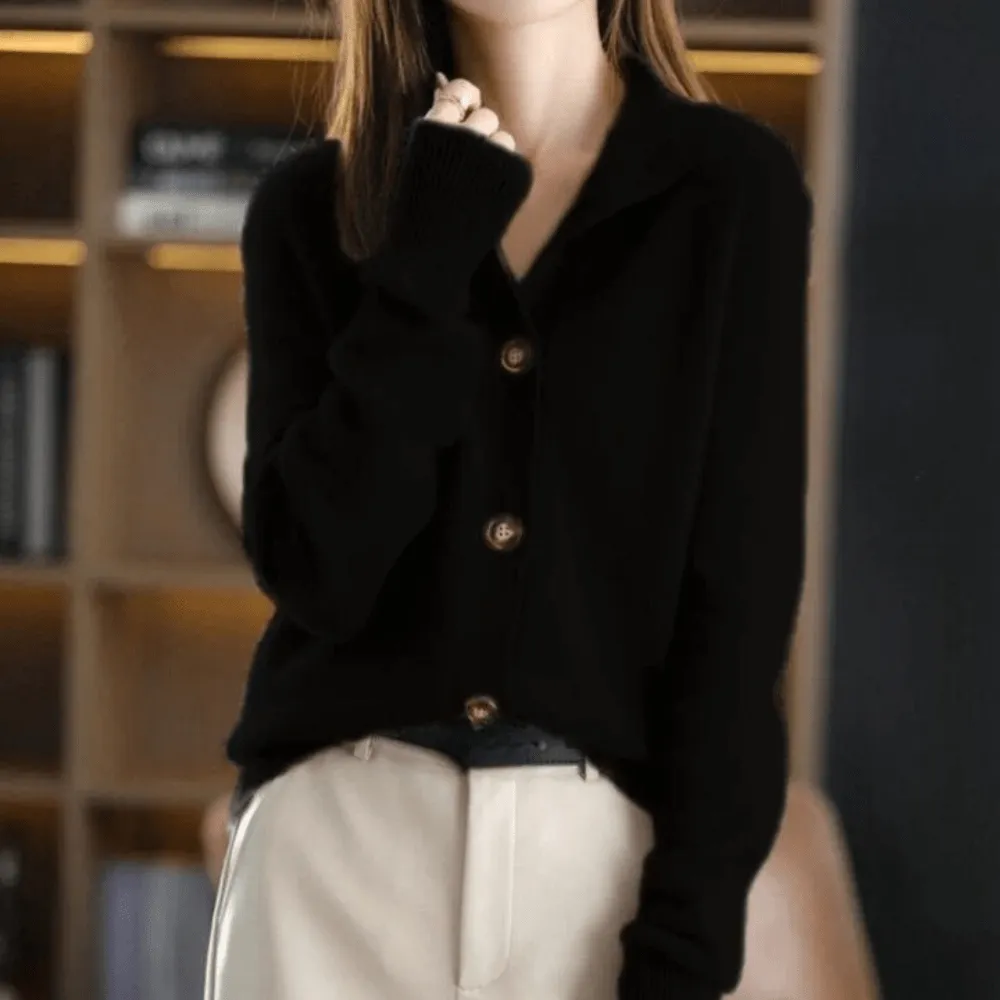 Cashmere Cropped Cardigan