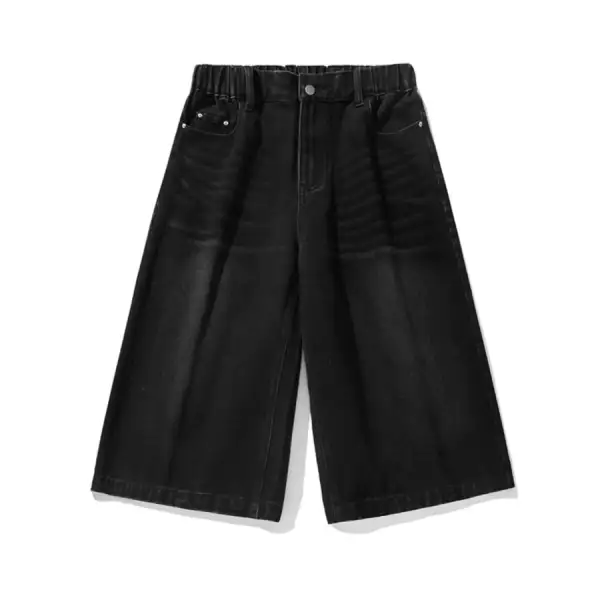 Men's Plus Size Pocketed Denim Shorts