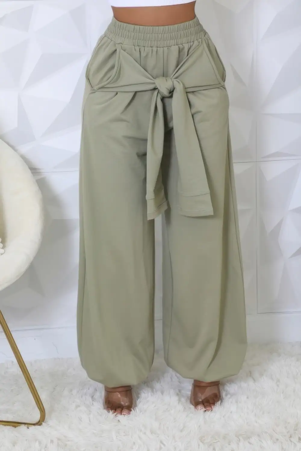 High Waisted Stretch Pants