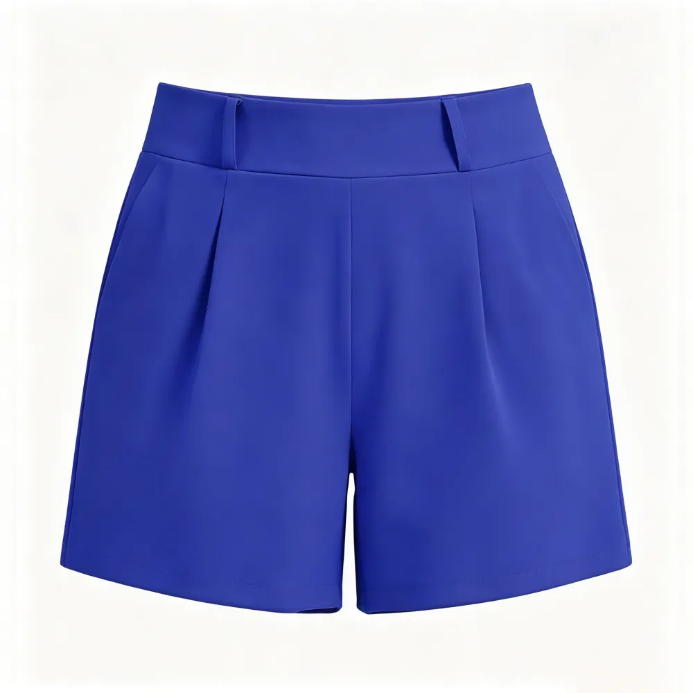 High-waisted casual summer shorts