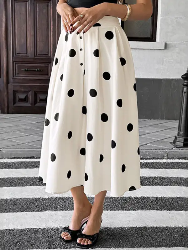 Line Pocket Detail Skirt