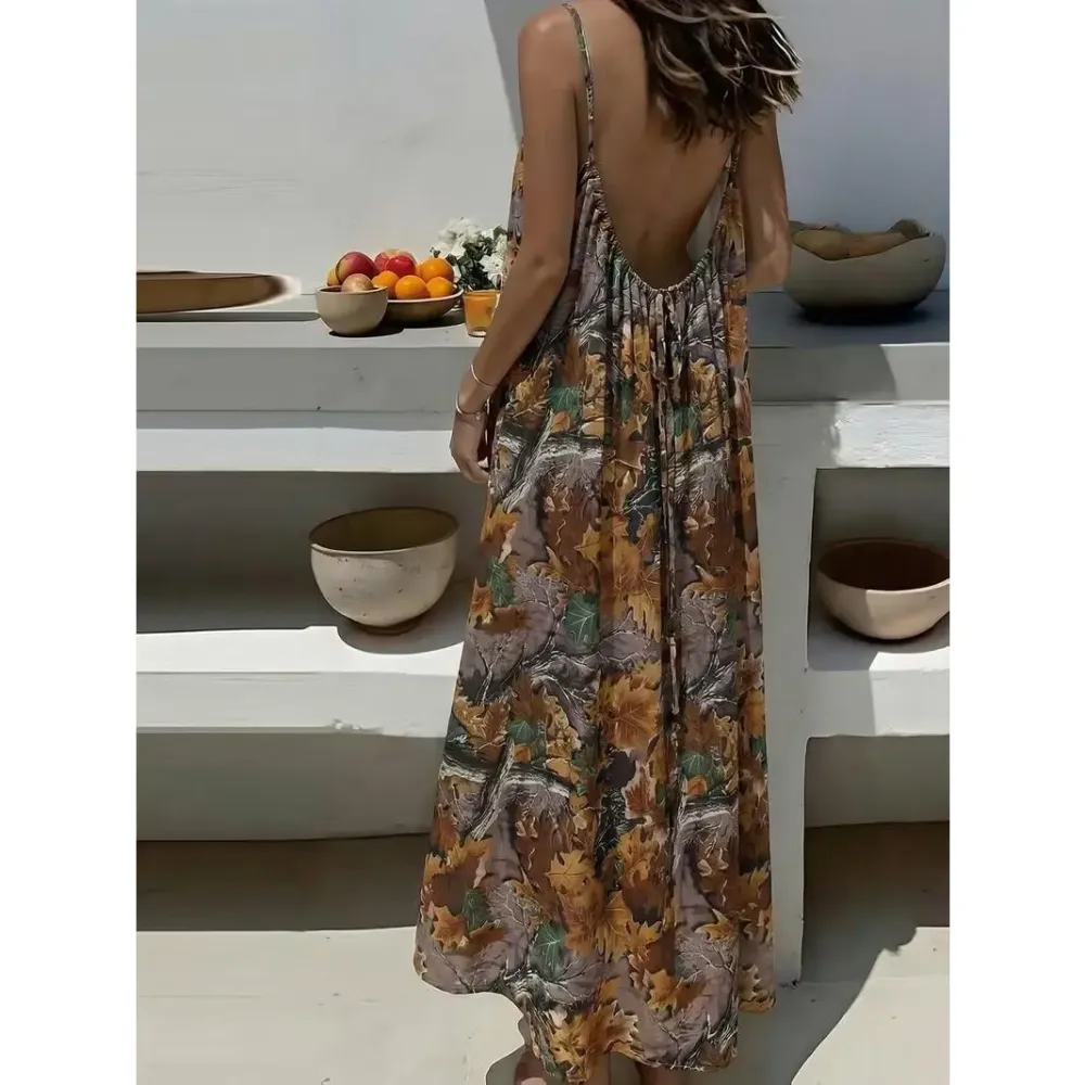 🔥Women's Cotton Linen Backless Loose Dress🔥12-Pack - All Colors Included, Only $30