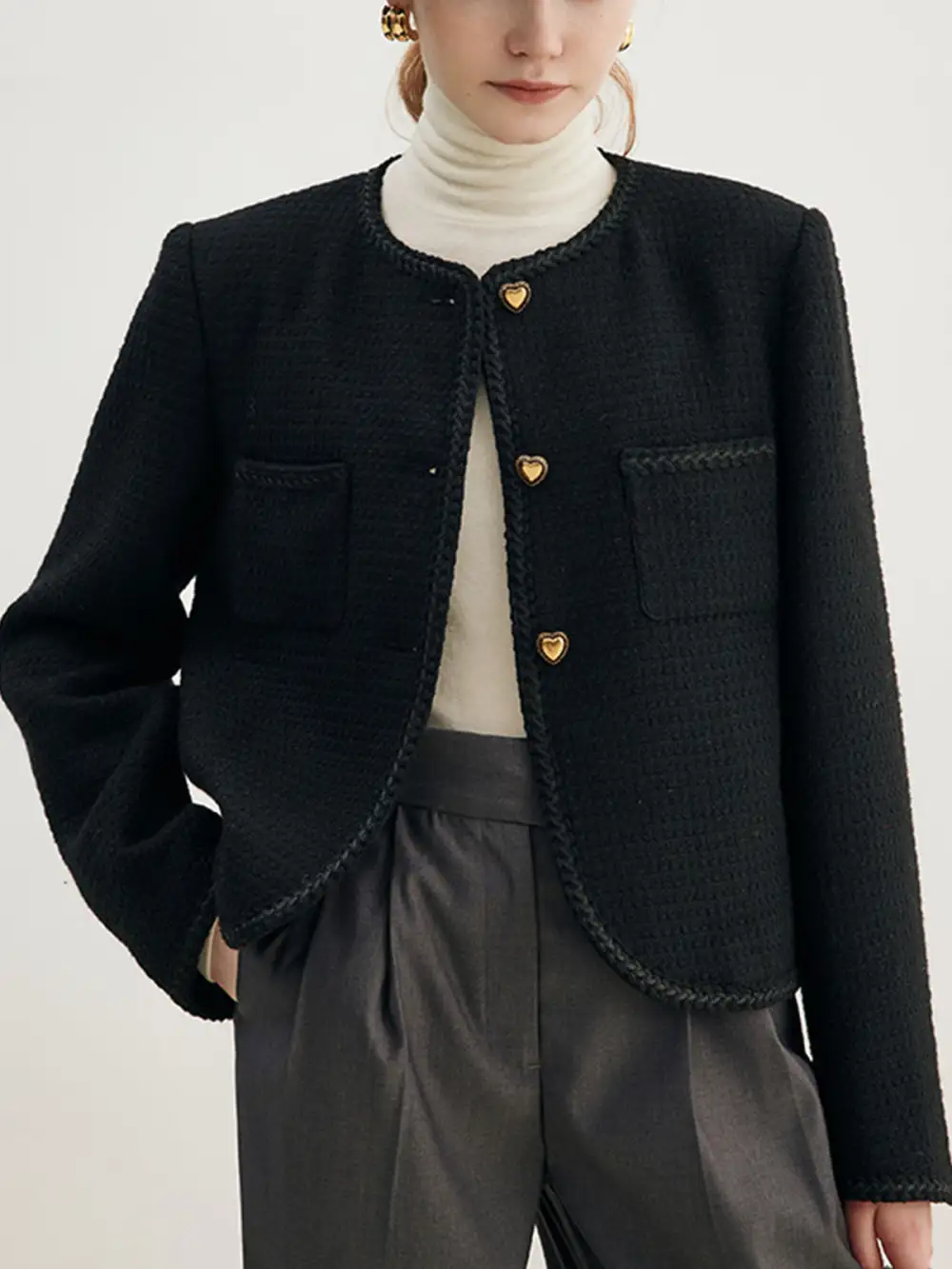 Dripping Heart Tweed Jacket