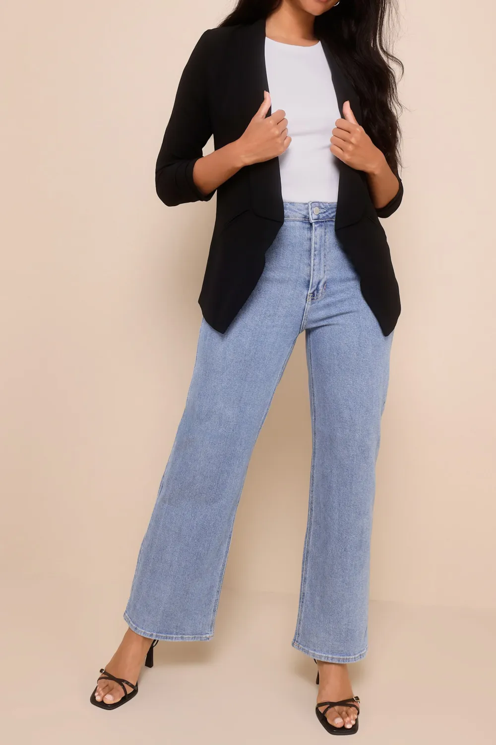 Casual Style Long Sleeve Lightweight Blazer