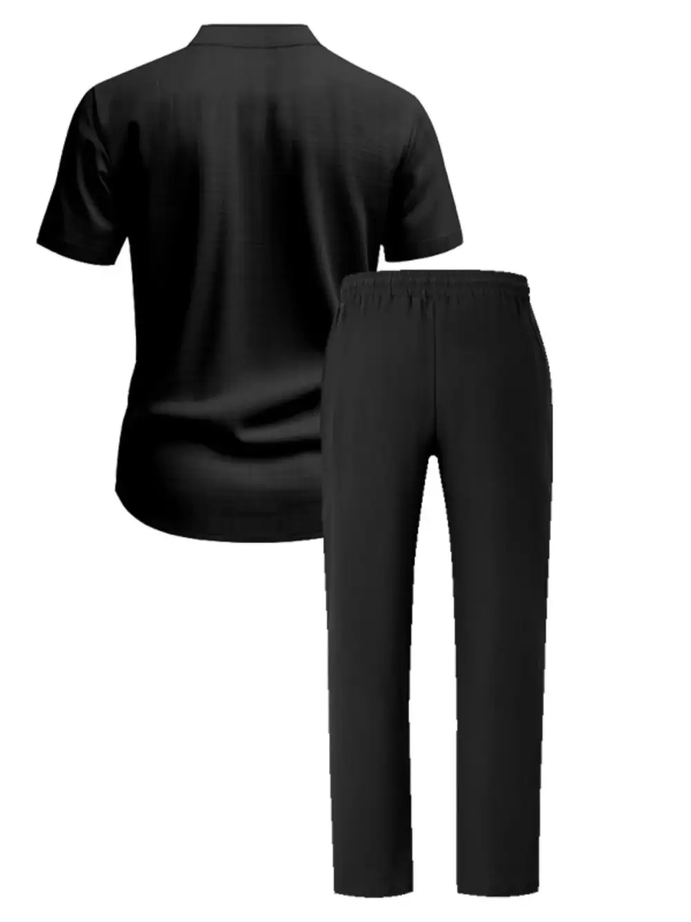 Men's Full Size Casual Button Up Short Sleeve