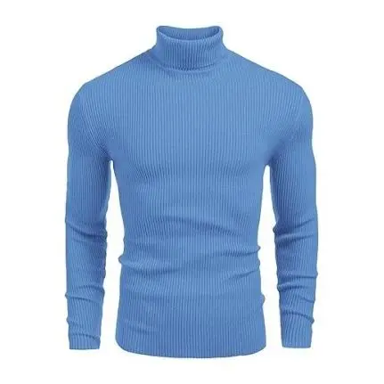 🔥 Limited-Time Sale – Men’s Knitted Ribbed Turtleneck Sweater | Warm. Stylish. Perfect for Fall & Winter.