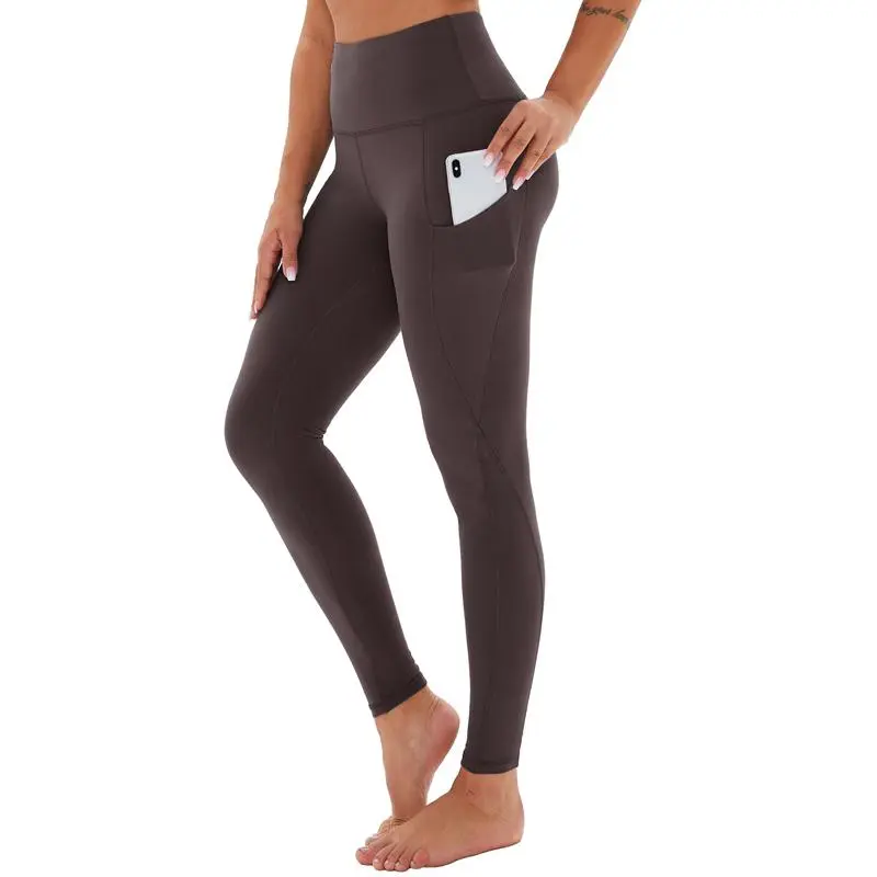 Women's High Waisted Tummy Control Leggings With Pockets – Non See-Through Stretchy Yoga Pants For Workout