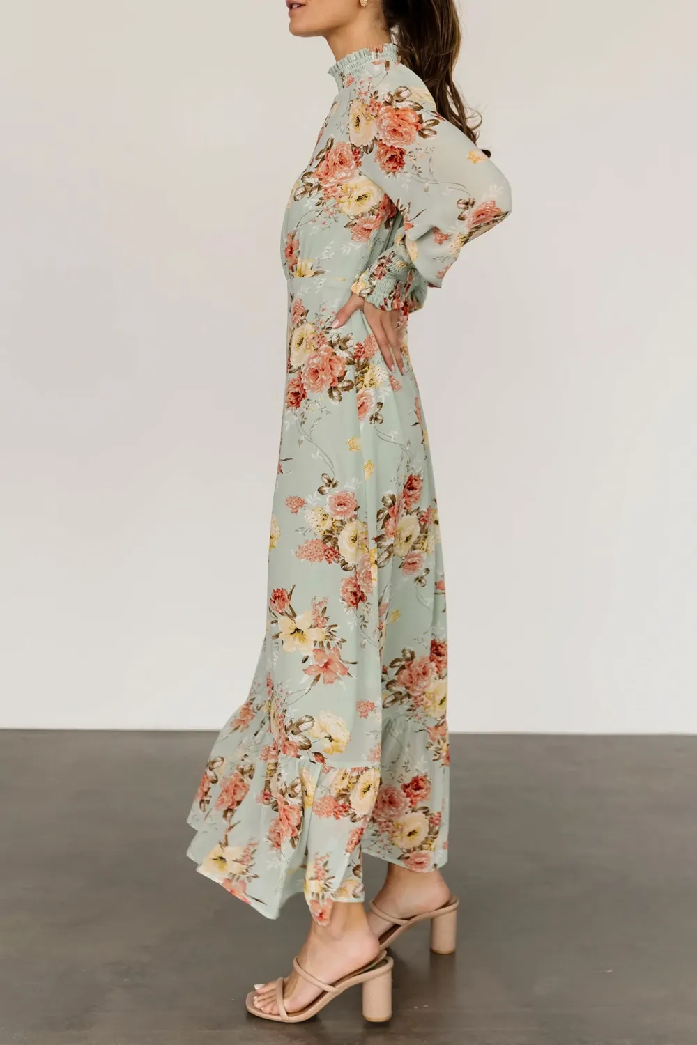 High Neck Temperament Comfortable High Waist  Dress