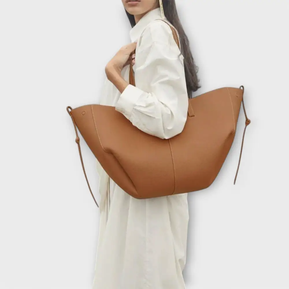 Boxy Twill Handbag