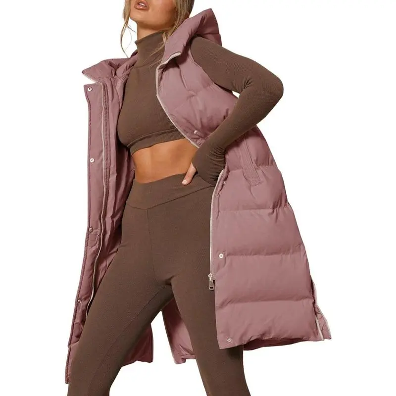 🧥 Women’s Warm Hooded Down Vest – Cozy, Lightweight & Effortlessly Stylish