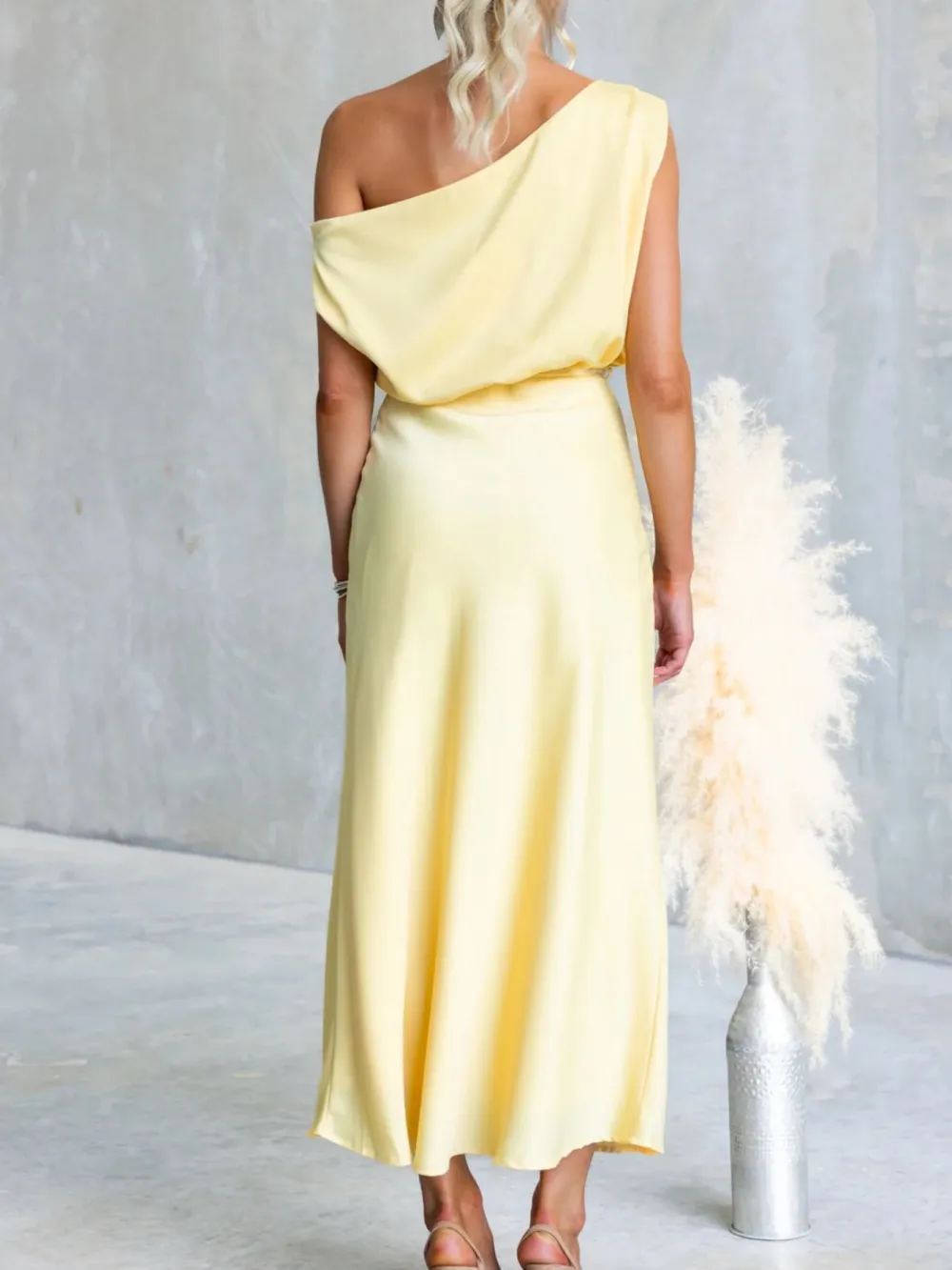 Shoulder Midi Dress