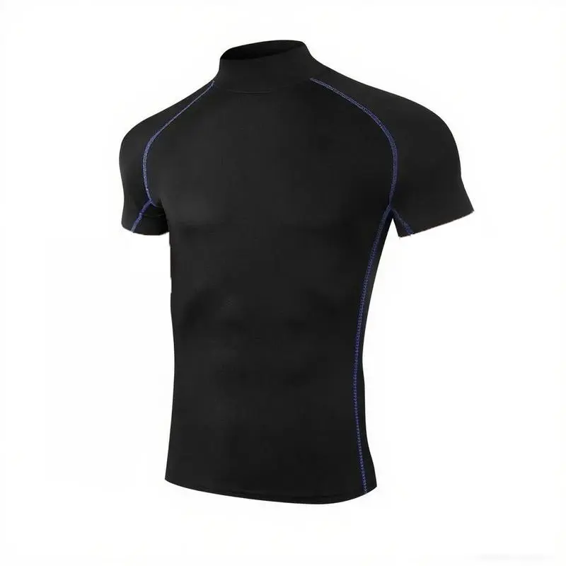 Men’s Compression T-Shirt – Short Sleeve, Quick Dry, Bodybuilding & Fitness Sportswear