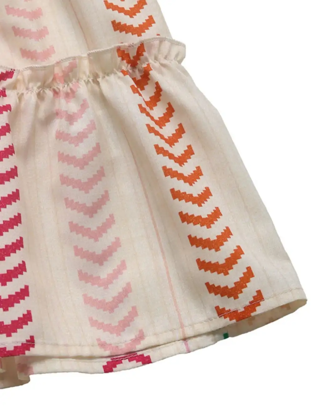 Refined Printed Frill Skirt