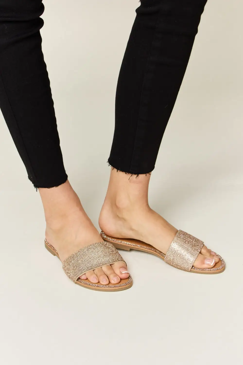 Everyday Flats Rhinestone Sandals
