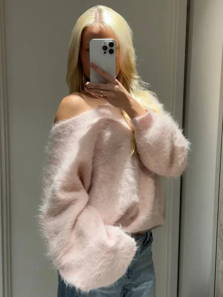 Layered Knit Long Sleeve Sweater