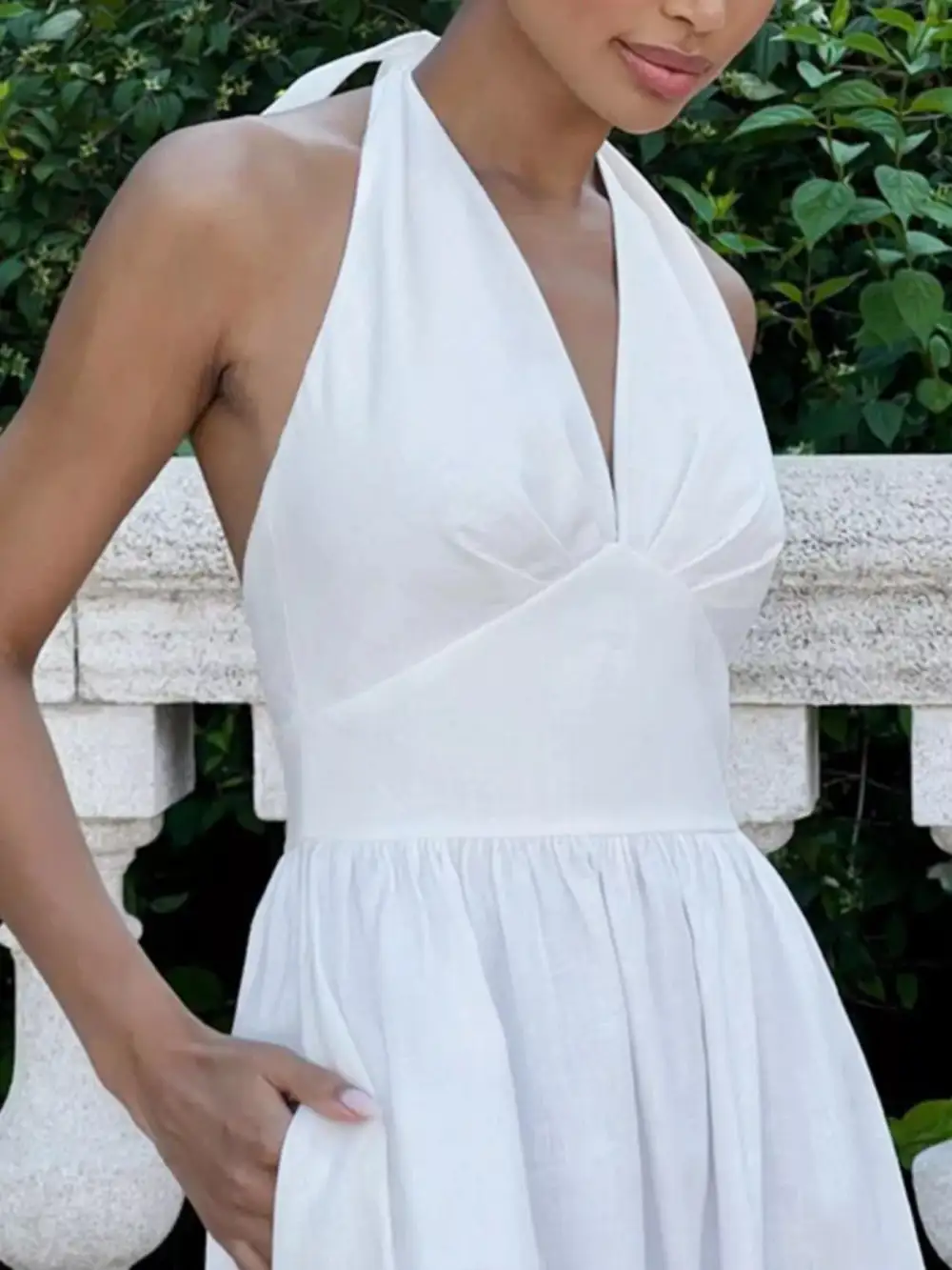 Smooth Finish Halter Maxi Dress
