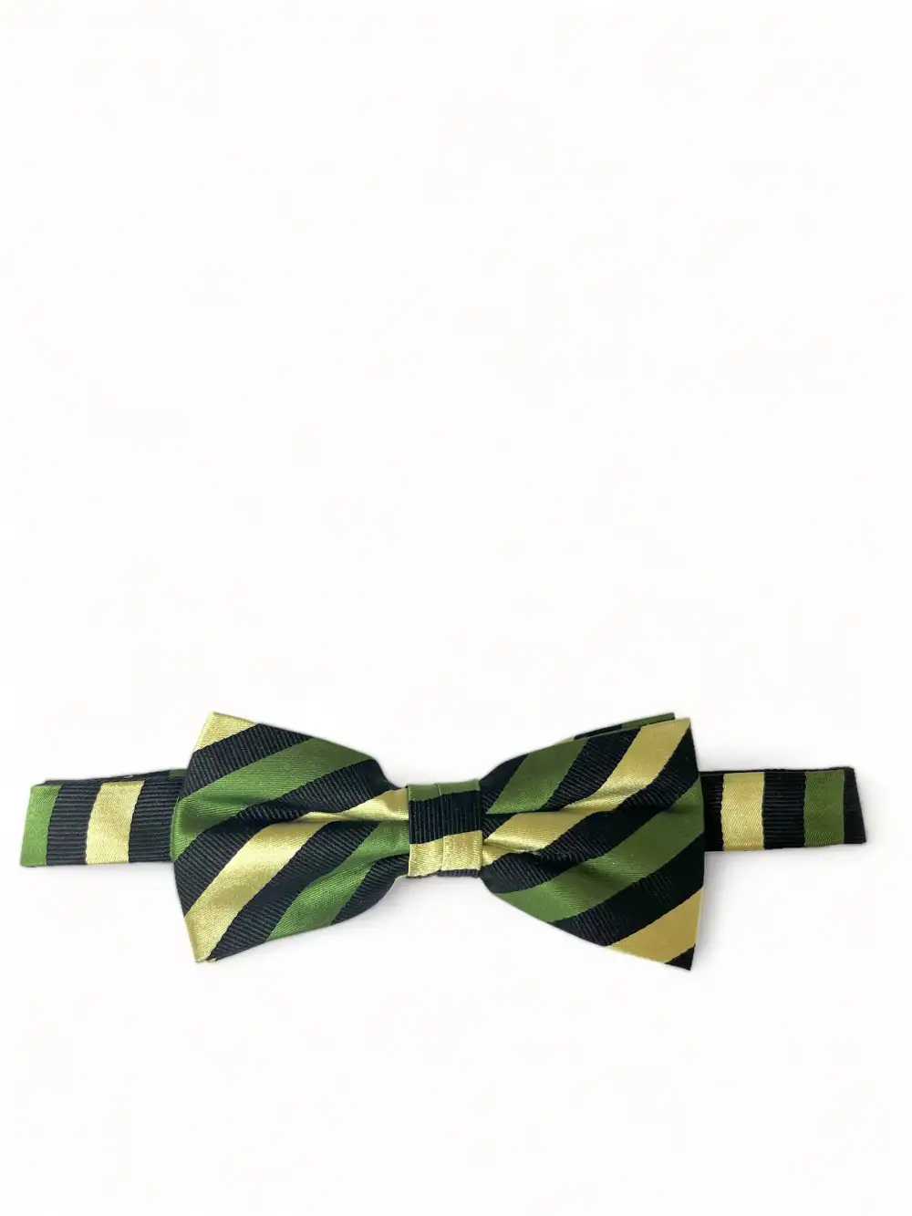 Evening Striped Silk Bow Tie