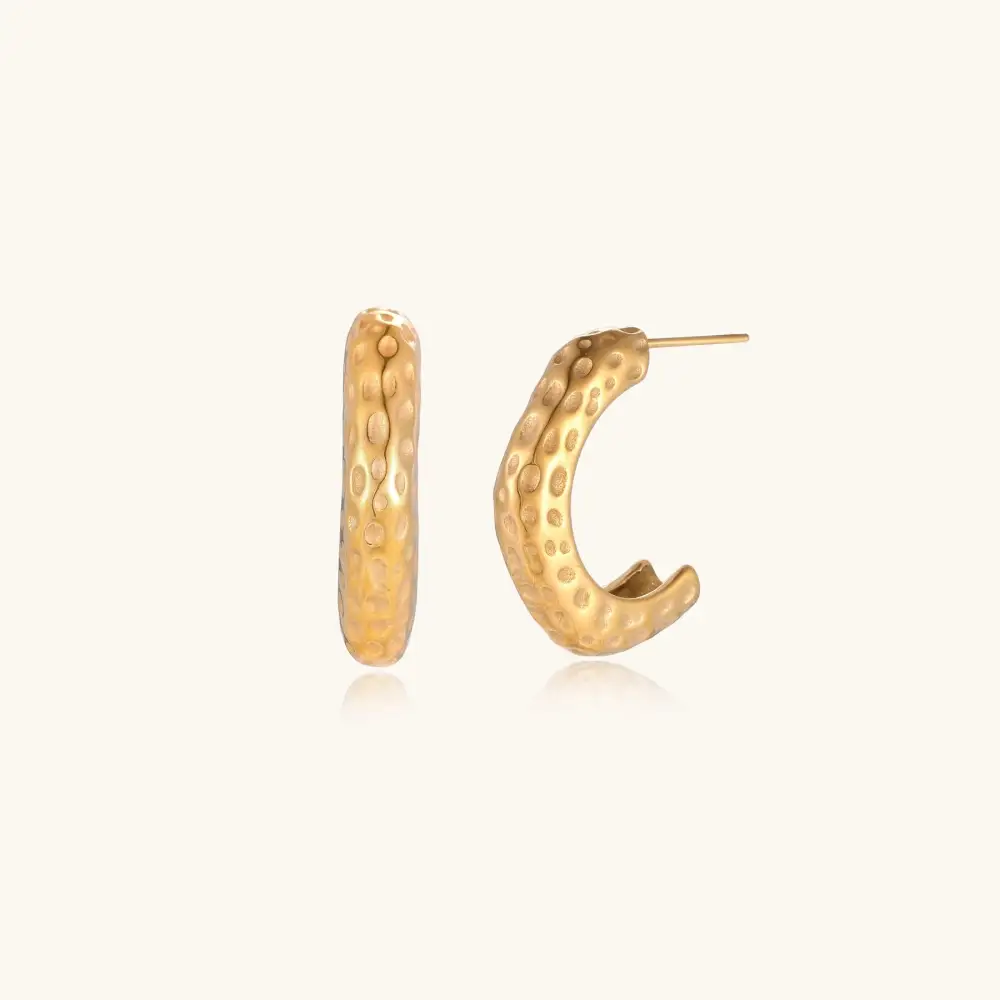 Dimpled Glow Hoops