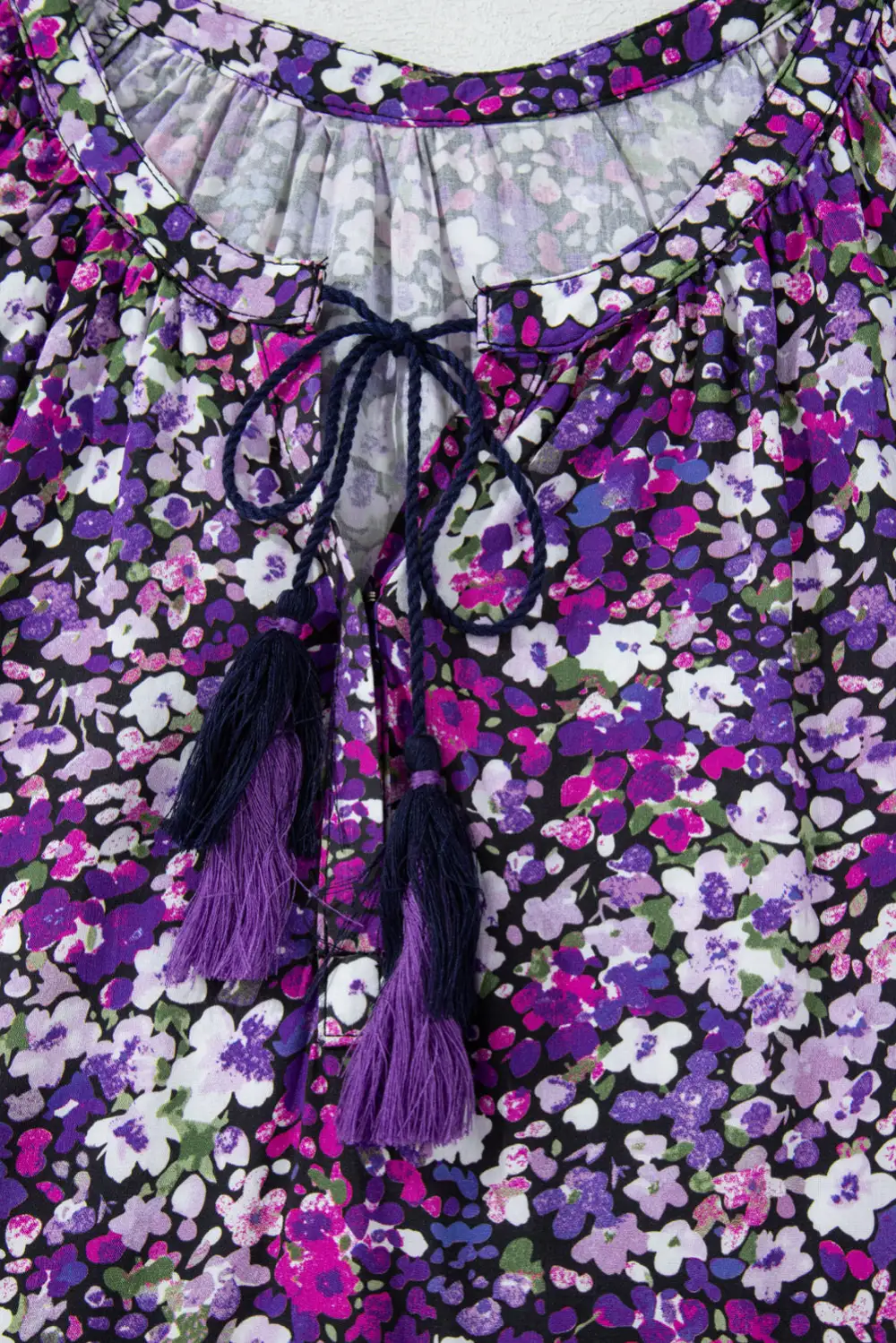 Floral V-Neck Boho Blouse