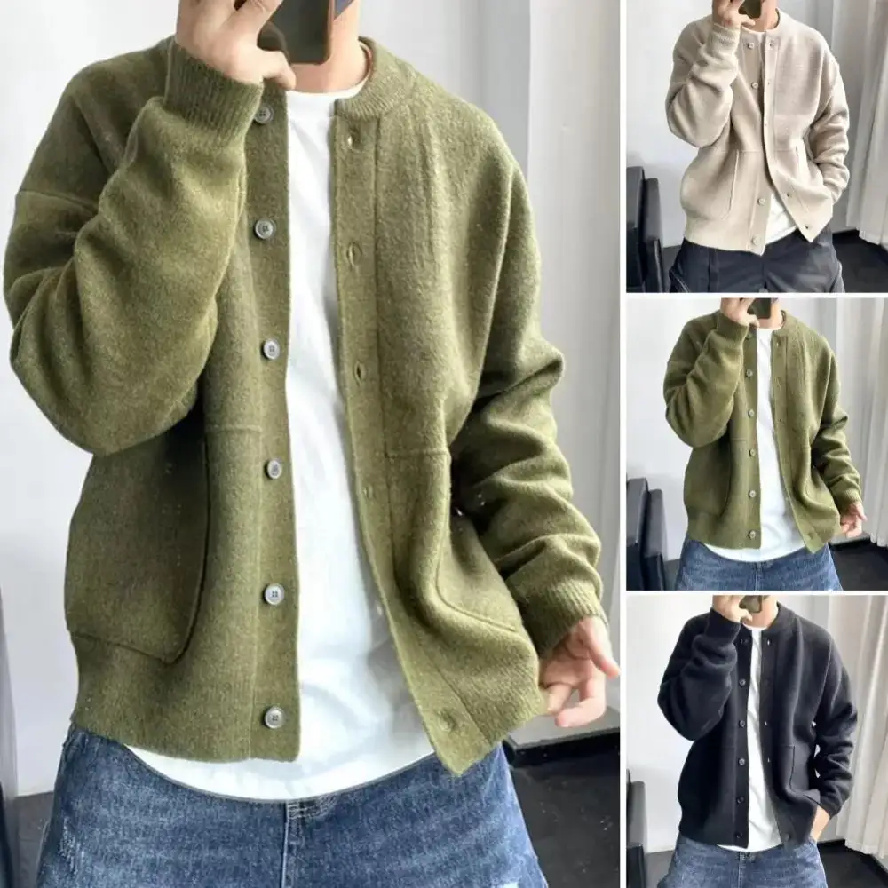 Handmade Oversized Balloon-Sleeve Cardigan