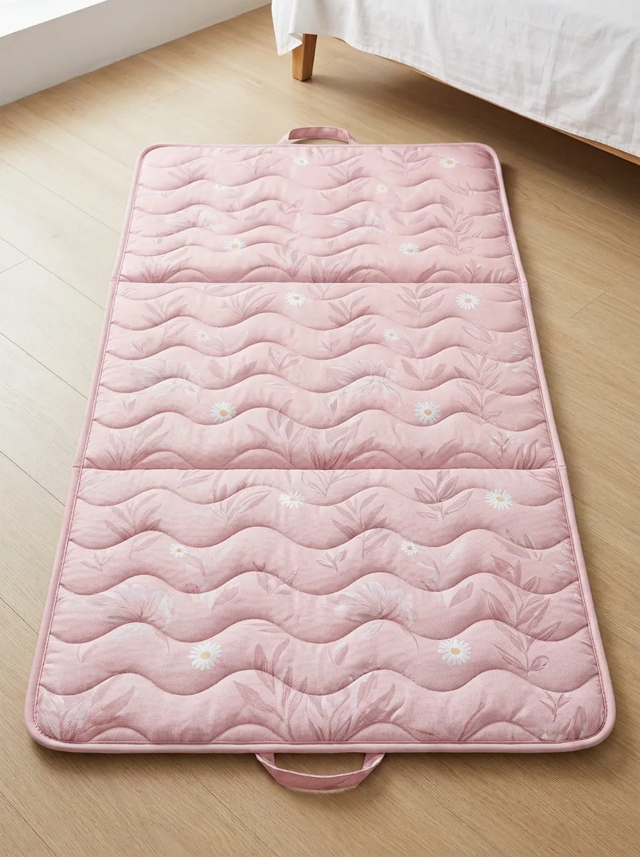 Floral Daisy Botanical Pattern Cooling Mat