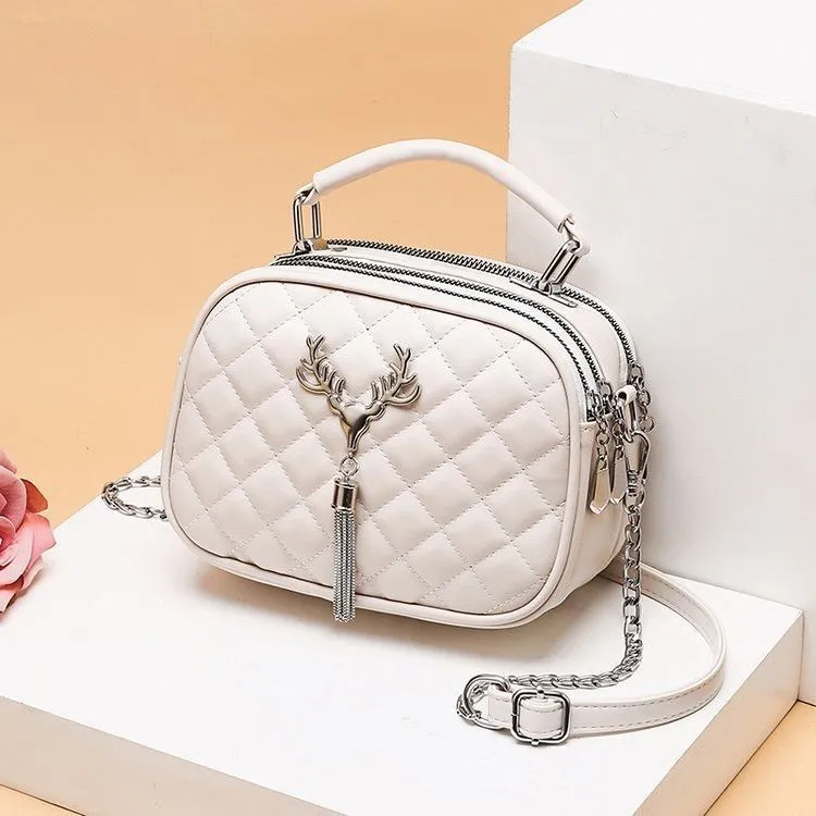 Urban Chain Handbag Large Capacity One-Shoulder PU Bag