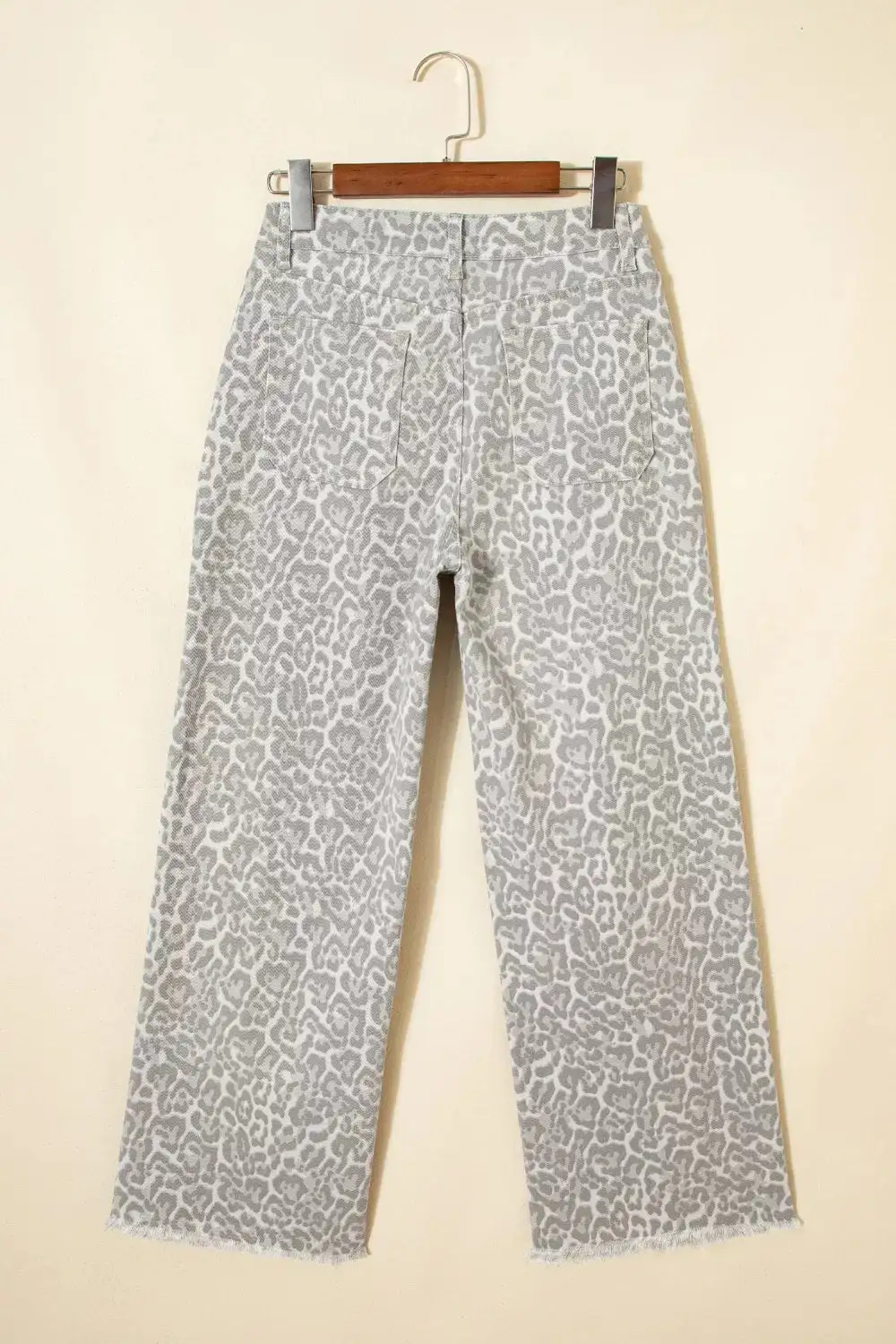 Raw Hem Wide Leg Jeans