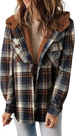 Warm Plaid Pocket Coat for Everyday Style