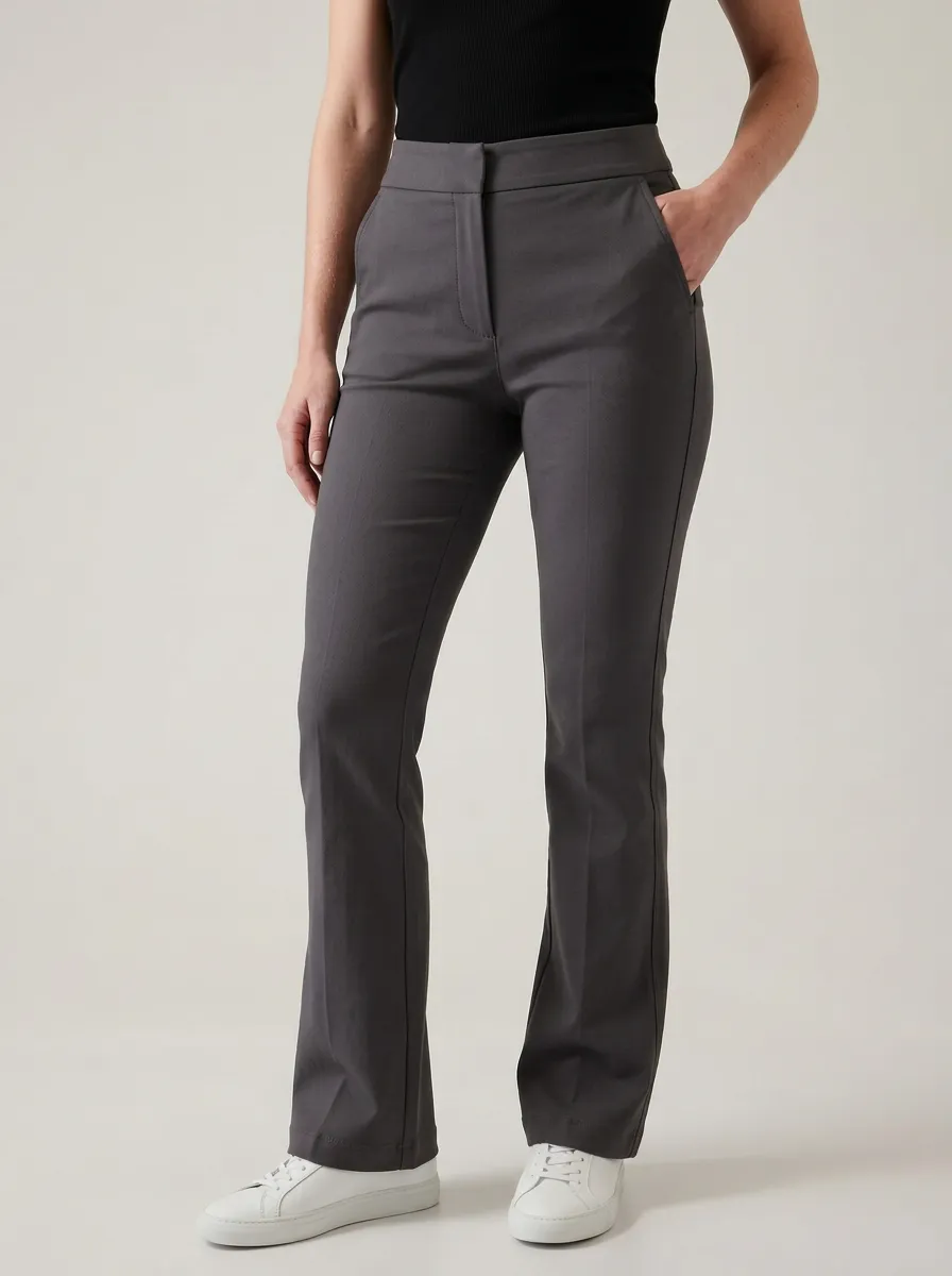 Flared Slim Fit Stretch Flare Pants