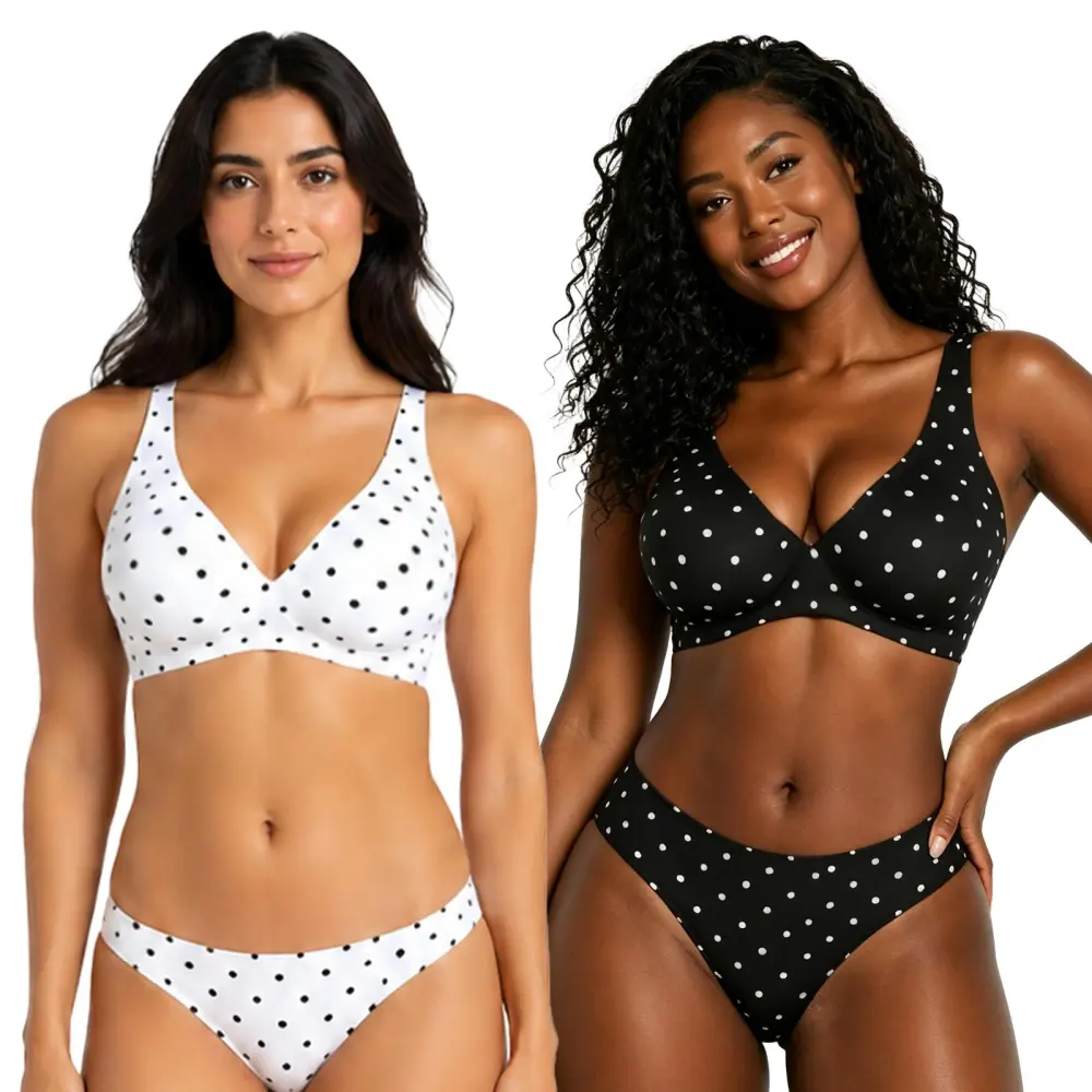 Women's Wireless Seamless Jelly Bra Deep V