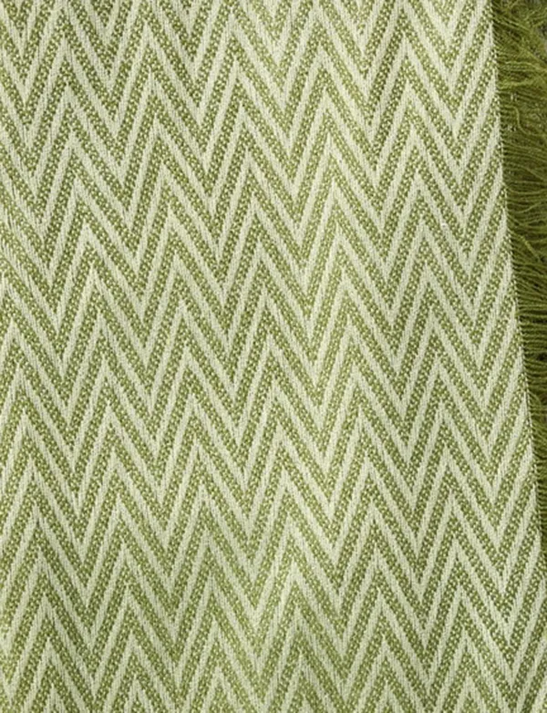 Fresh Green Herringbone Scarf
