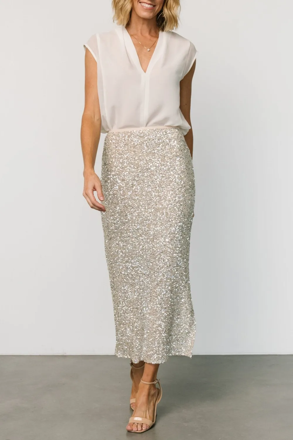 High-End Comfortable Sequin Skirt