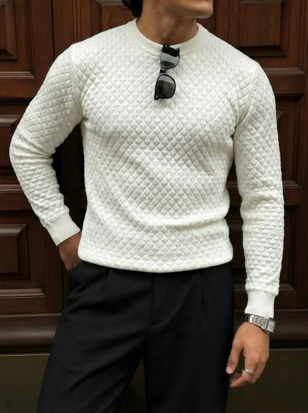 Everyday Tailored Textured Sweater