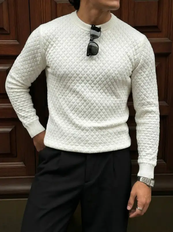 Everyday Tailored Textured Sweater