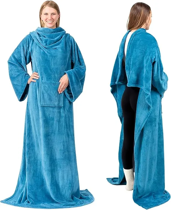 Wearable Blanket with Sleeves – Cozy Warmth You Can Wear  Snuggle. Relax. Stay Warm.