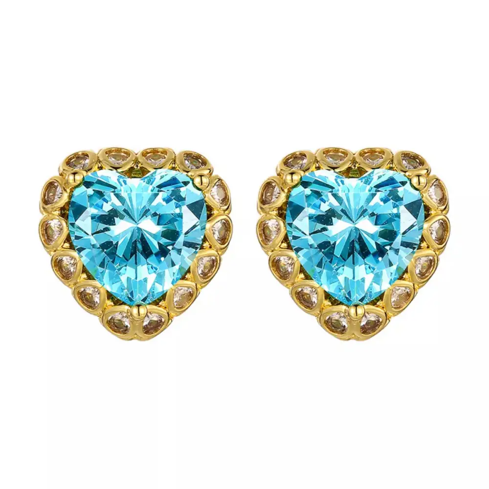 Everyday Heart Shaped Stud Earrings