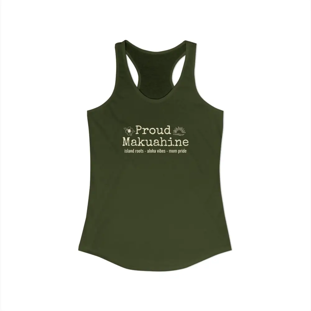 Proud Mom Graphic Racerback Tank