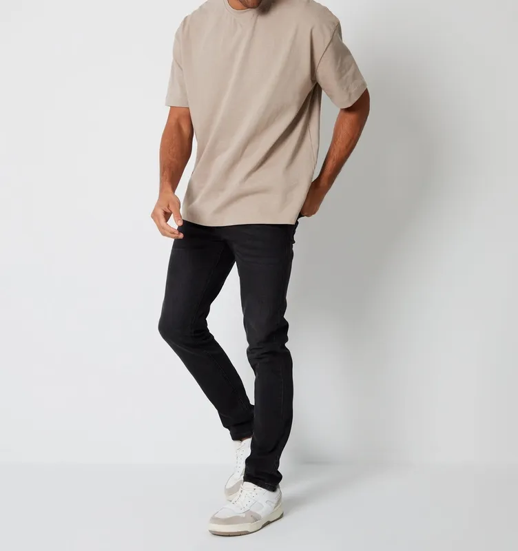 Gray Slim-Fit Jeans