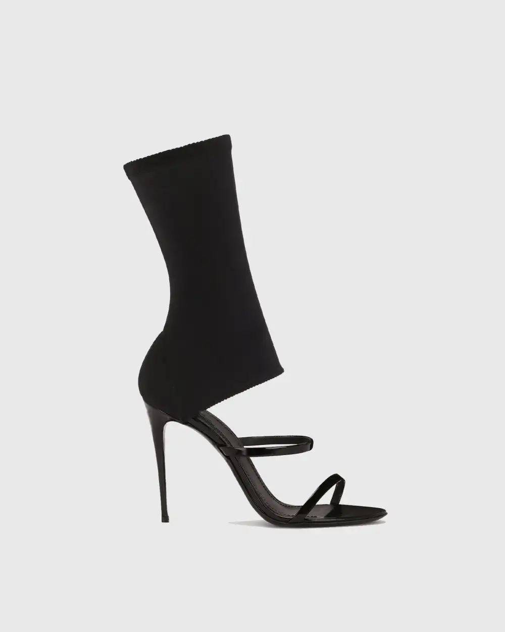 Wrap Ankle Sandals in Black
