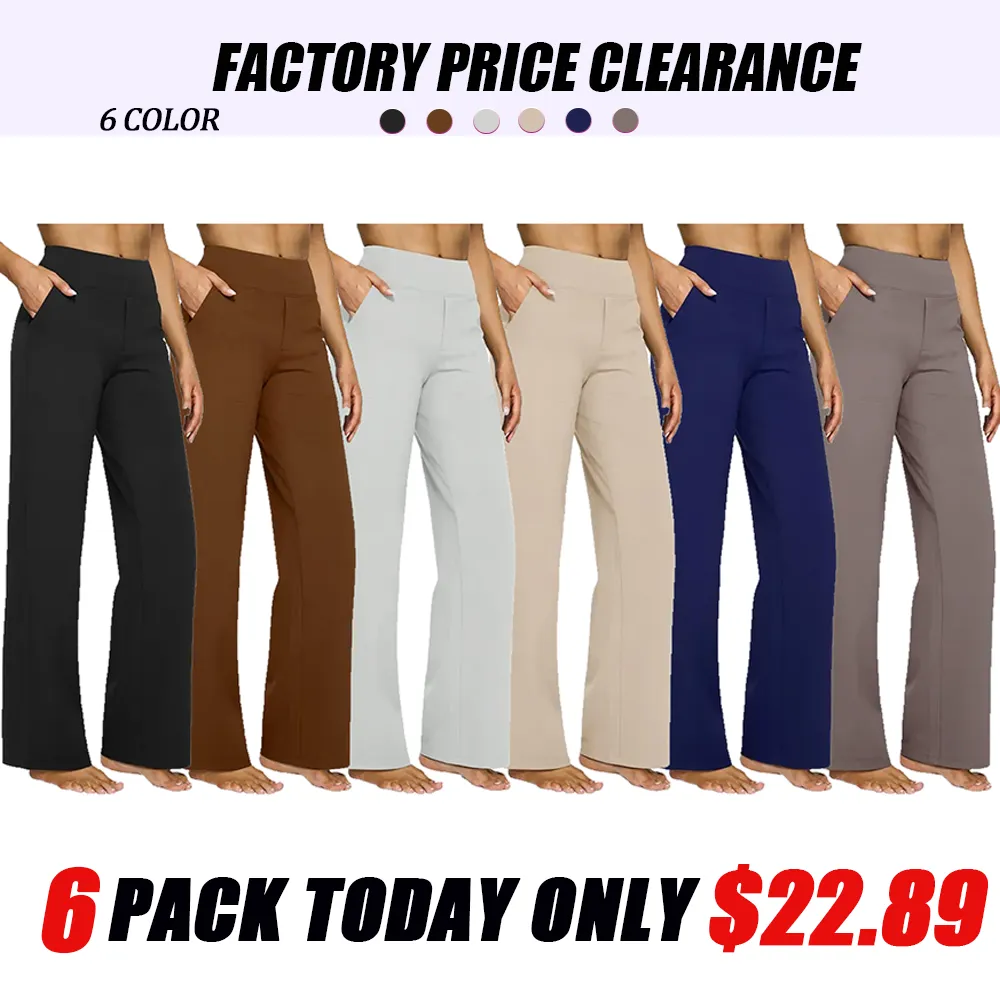 Loose high-waist business casual pants, yoga pants, wide-leg pants