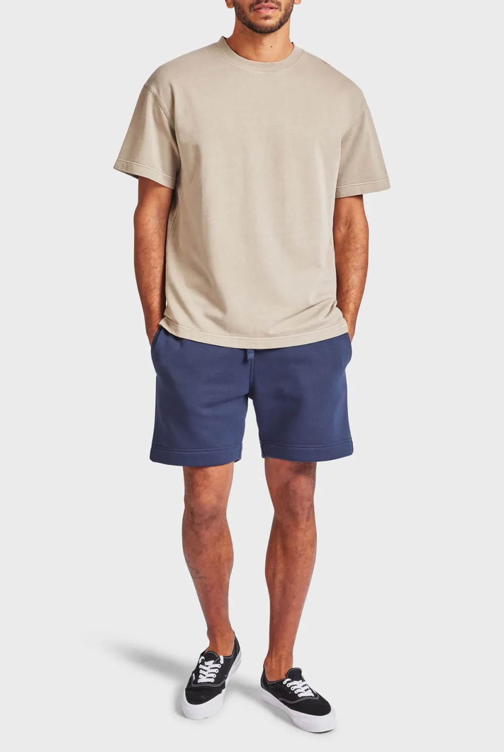 Seasponge Colored Short Sleeve Crew Neck Tee