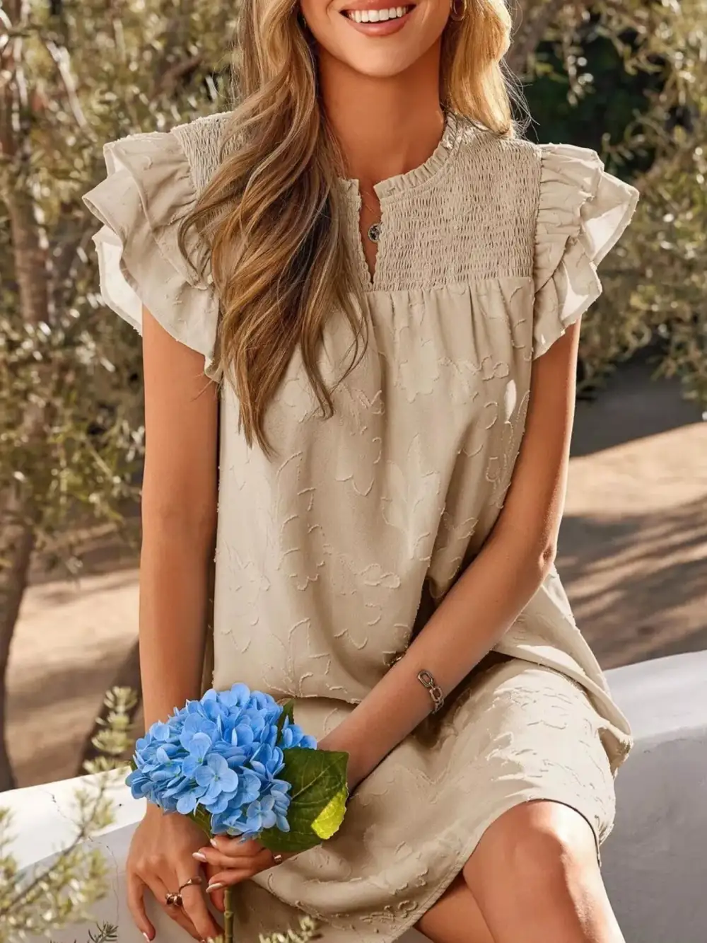 Floral Ruffle Mini Dress