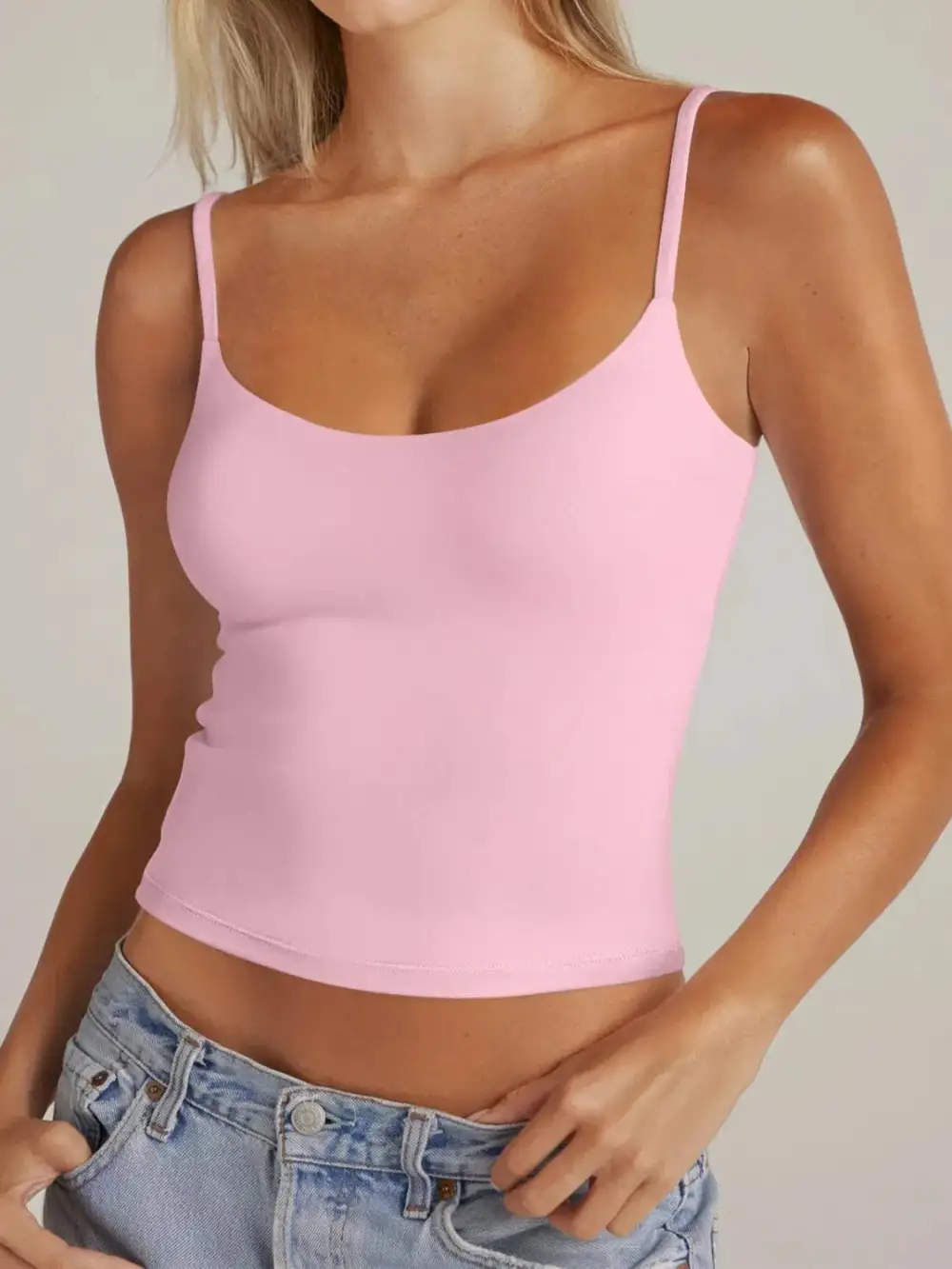 Scoop Neck Cami Polyester Blend